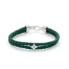 Alexander Lynggaard – Bolo Leather armbånd – 4 mm – Grønn