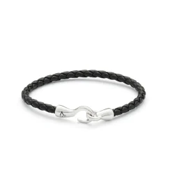 Alexander Lynggaard – Bolo Leather Singel armbånd – 4 mm – Sort
