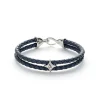 Alexander Lynggaard – Bolo Leather with Hook Clasp – Grå