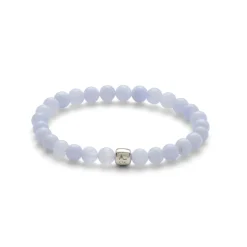 Alexander Lynggaard – ColorUp bracelet blue lace agate – 6 mm