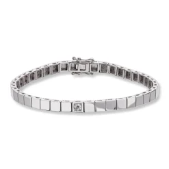 Diamonds by Frisenberg – Allianse armlenke i hvitt gull m/ 1 diamant 0,10 ct TW/SI