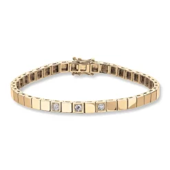 Diamonds by Frisenberg – Allianse armbånd i gult gull med diamanter – Totalt 0,30 ct