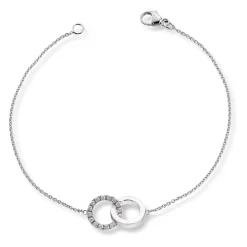 Diamonds by Frisenberg – Armlenke i Hvitt gull – Isatt 15 diamanter ialt 0,16 ct TW/SI