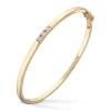 Diamonds by Frisenberg – Armring i gult gull- Allianse m/3 x 0,10 ct diamant TW/SI
