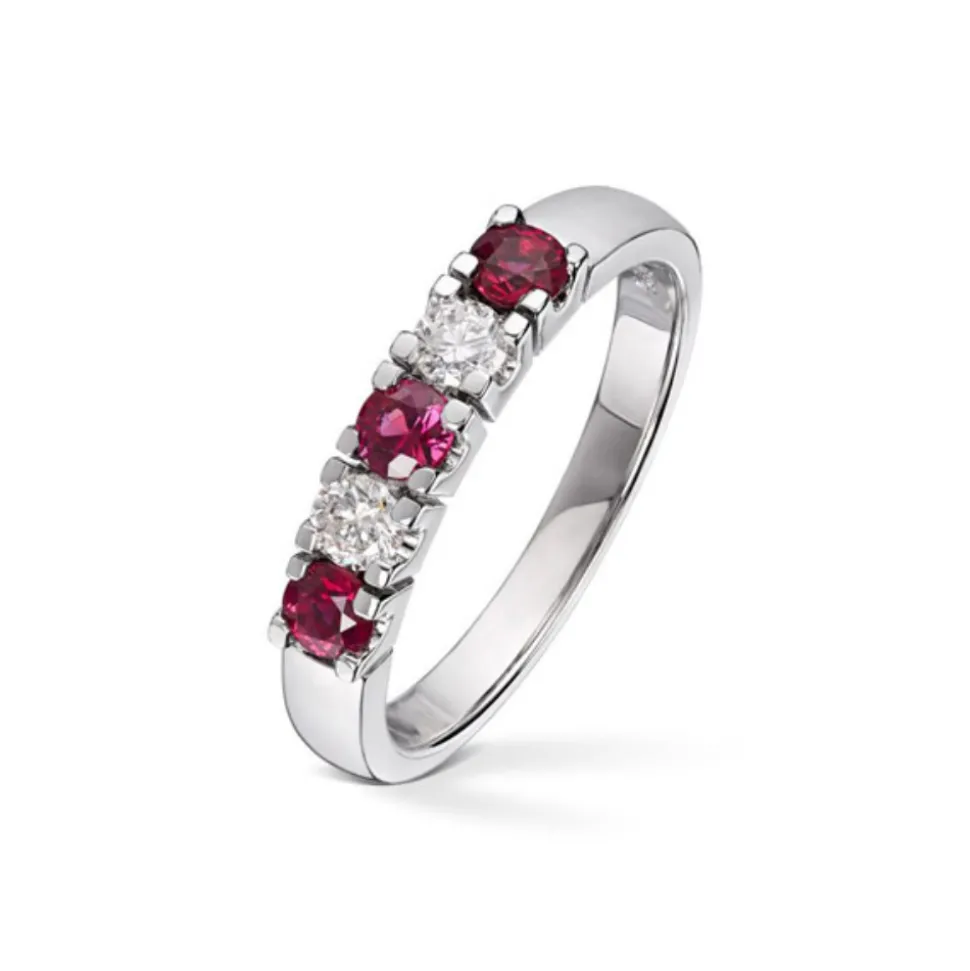 Diamonds by Frisenberg – Alliansering med 2 x 0,10 ct TW/SI og rubin