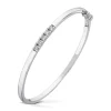 Diamonds by Frisenberg – Armring i hvitt gull- Allianse m/5 x 0,10 ct tw/si diamanter – ialt 0,50 carat