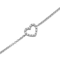 Diamonds by Frisenberg – Armbånd i hvitt gull med 14 diamanter, totalt 0,07 ct TW/SI