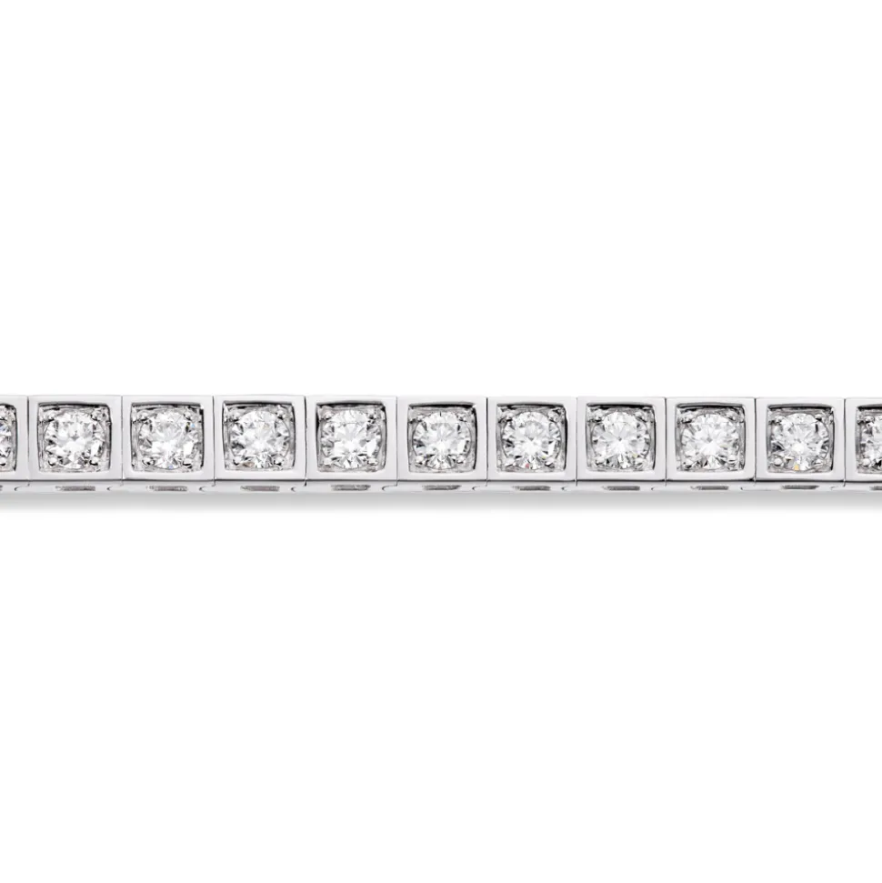 Diamonds by Frisenberg – Allianse armlenke i hvitt gull – Isatt diamanter rundt hele 39×0,10 ct TW/SI ialt 3,90ct