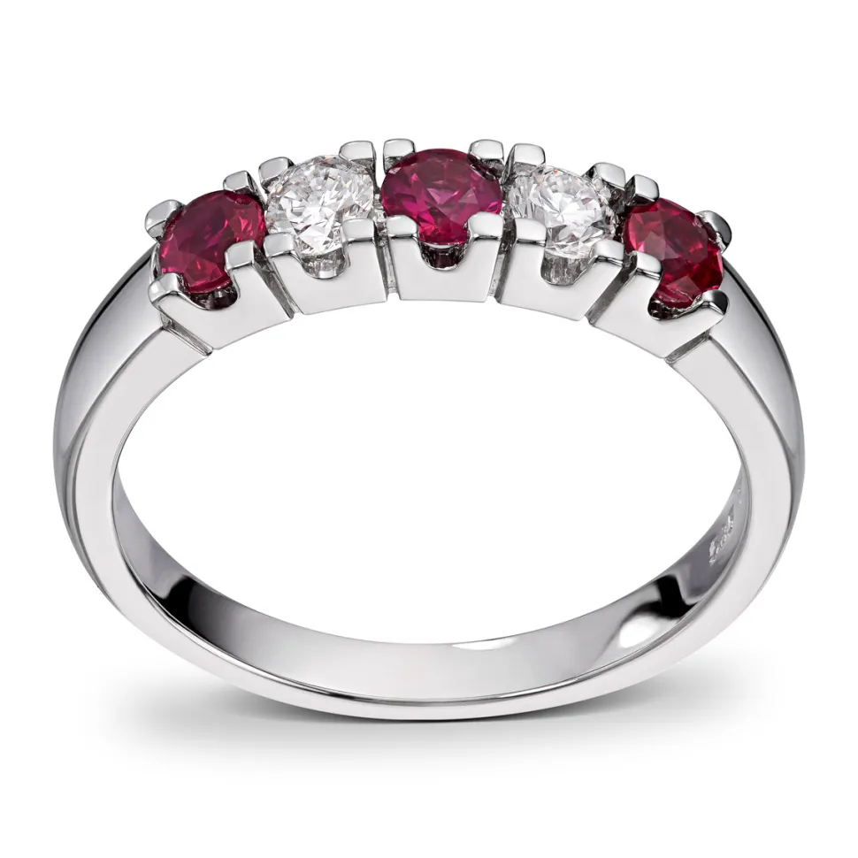 Diamonds by Frisenberg – Alliansering med 2 x 0,10 ct TW/SI og rubin
