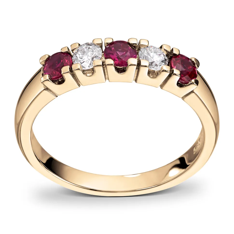 Diamonds by Frisenberg – Alliansering med 2 x 0,10 ct TW/SI og rubin
