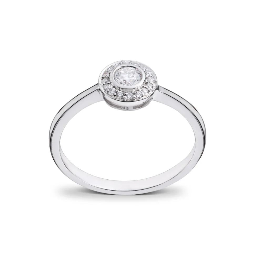 Diamonds by Frisenberg – Diamantring i hvitt gull – Totalt 0,175