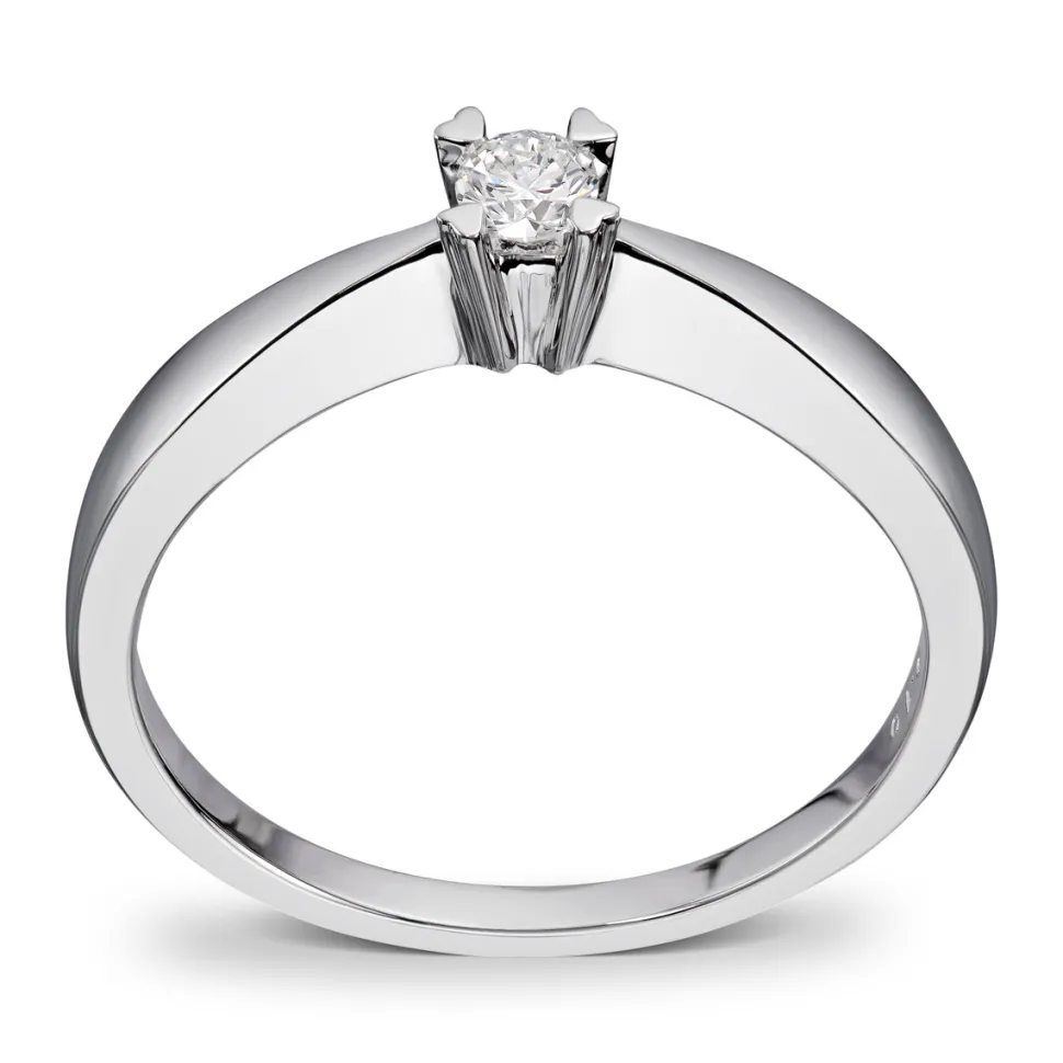 Diamonds by Frisenberg – Enstensring med hjerteklør – 0,10 ct TW/SI