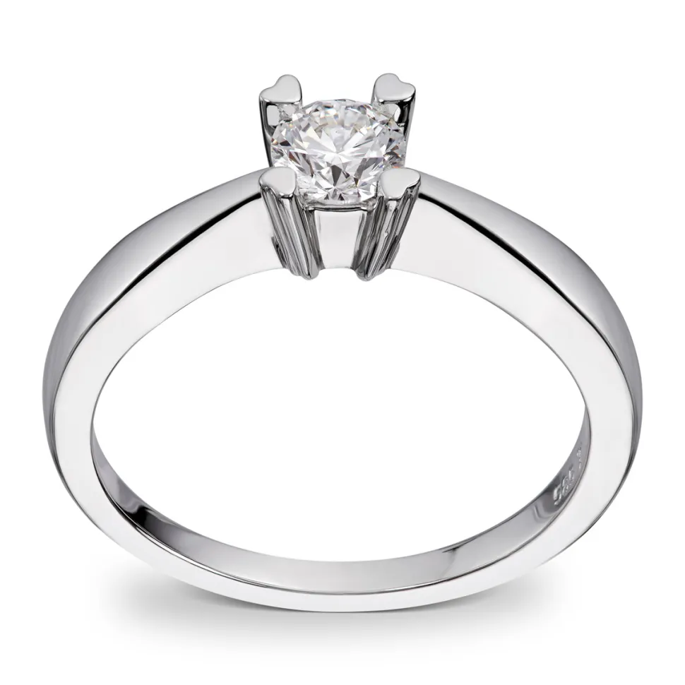 Diamonds by Frisenberg – Enstensring med hjerteklør – 0,40 ct TW/SI
