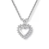 Diamonds by Frisenberg – Hvitt gull 14K anheng-Diamanthjerte på ialt 0,25 ct TW/SI