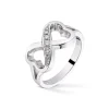 Diamonds by Frisenberg – Hvitt gull 14K ring- Håndlaget- isatt 7 stk diamanter ialt 0,10 ct TW/SI