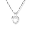 Diamonds by Frisenberg – Hjerteanheng i hvitt gull med 0,02 ct diamant