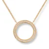Diamonds by Frisenberg – Halssmykke i gult gull med diamanter – 0,18ct TW/SI