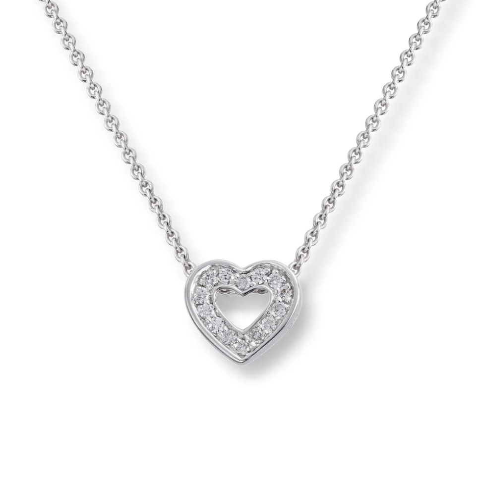 Diamonds by Frisenberg – Halssmykke i hvitt gull med 0,10 ct diamanter