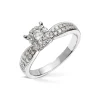 Diamonds by Frisenberg – Ring i hvitt gull med totalt 0,65 ct diamanter