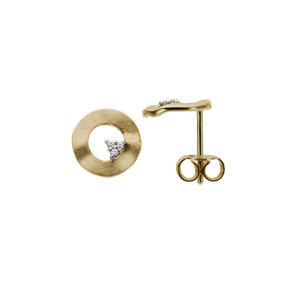 Diamonds by Frisenberg – Ørepynt i 14K gult gull m/diamanter