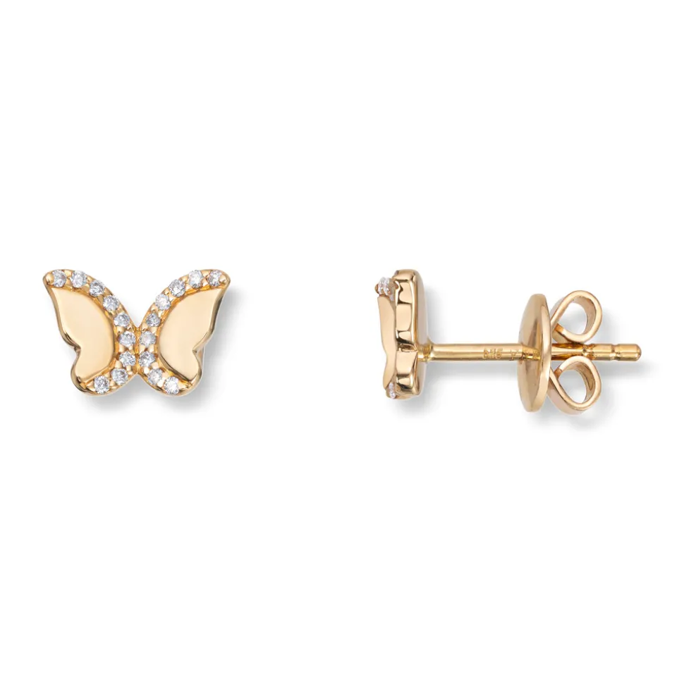 Diamonds by Frisenberg – Ørepynt i 14K gult gull m/diamanter
