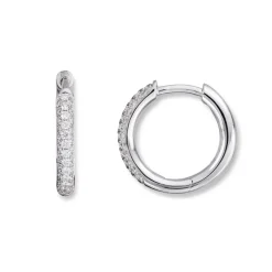 Diamonds by Frisenberg – Øreringer i hvitt gull med diamanter – totalt 0,25 ct