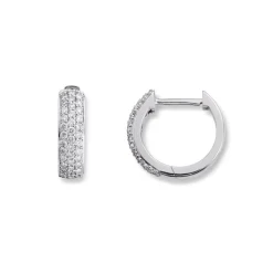 Diamonds by Frisenberg – Øreringer i hvitt gull med diamanter – totalt 0,35 ct