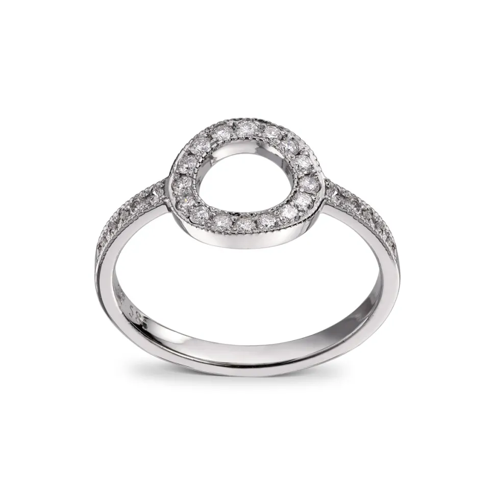 Diamonds by Frisenberg – Ring i hvitt gull med diamanter – totalt 0,26 ct