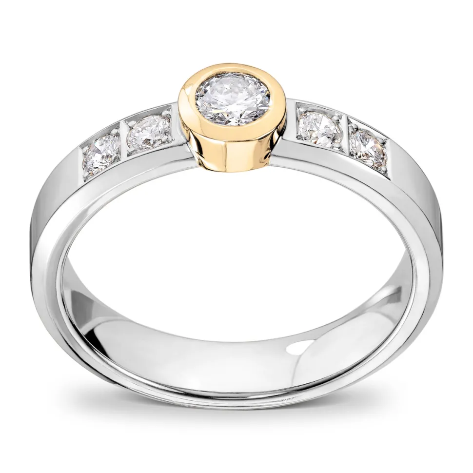 Diamonds by Frisenberg – Ring i hvitt gull med diamanter – Totalt 0,45 ct