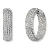 Diamonds by Frisenberg -Diamantøreøreringer i hvitt gull 14K med diamanter ialt 3,65 ct TW/SI1