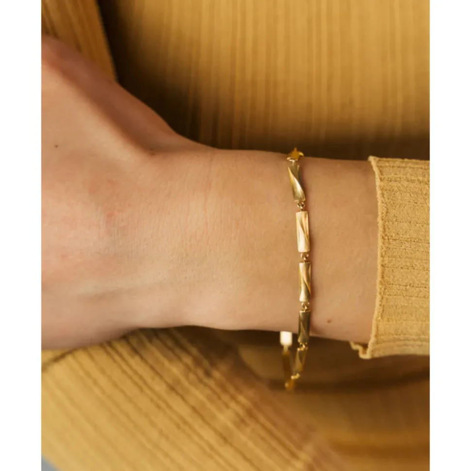 Dulong – Vega Relief armbånd i 18k gult gull