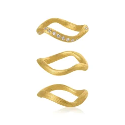 Dulong – Vega ring i 18k gult gull