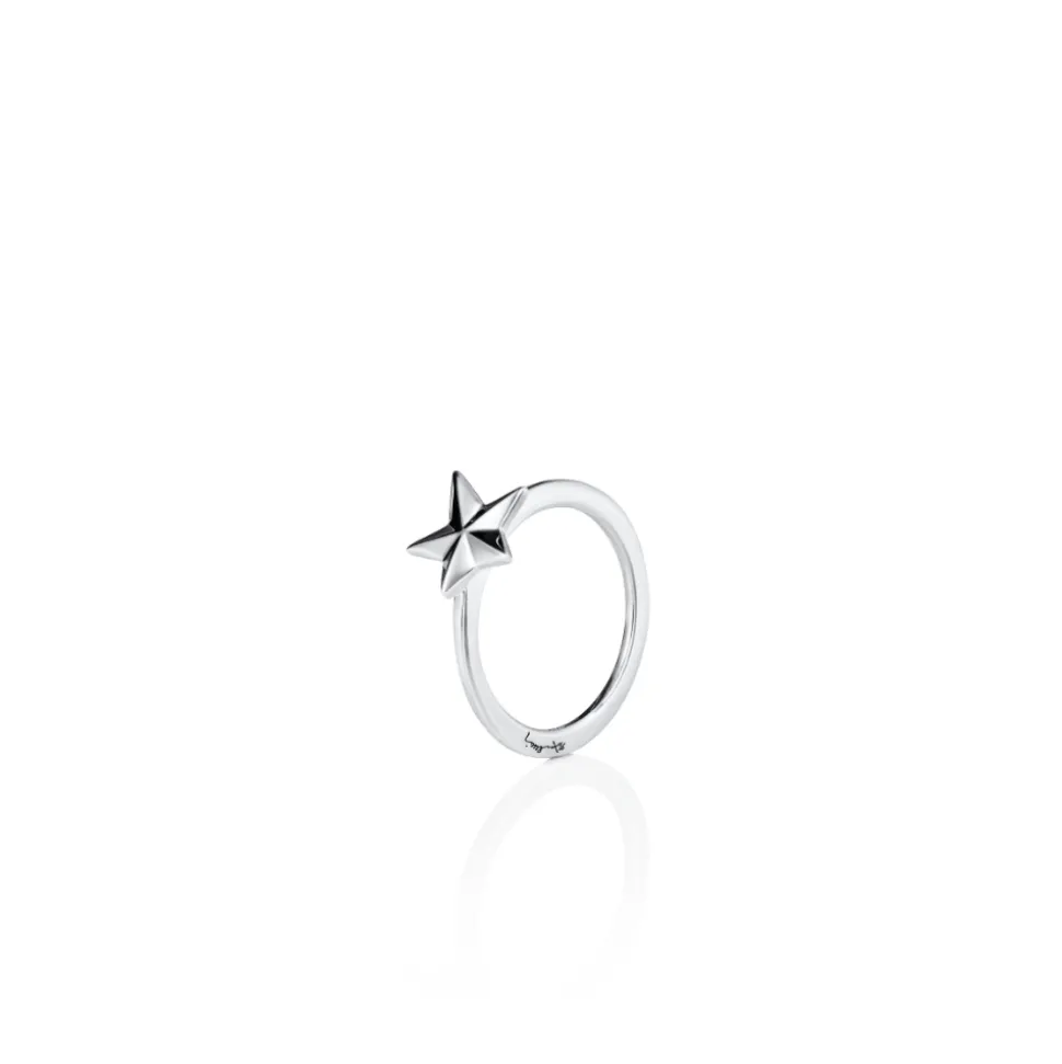 Efva Attling – Catch A Star ring i sølv