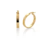 Espeland – Øreringer i gult gull – 13 mm diameter