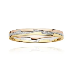 FUSION BANGLE YG/WG/RG CENTRE 1.21 CT S