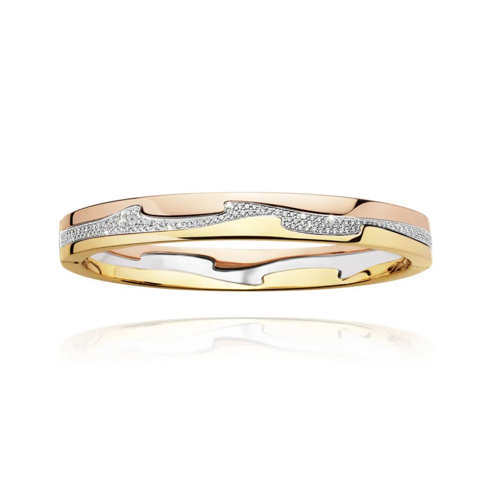 FUSION BANGLE YG/WG/RG CENTRE 1.21 CT S