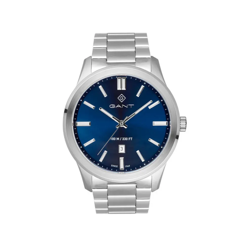 GANT – Bridgeton Herreklokke Stål/Blå 43 mm