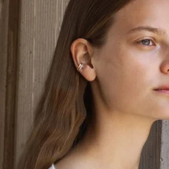 Georg Jensen – Fusion earcuff i 18k gult og hvitt gull, med diamanter