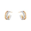 Georg Jensen – Fusion ørepynt i 18k hvitt og rosegull, med diamanter