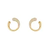 Georg Jensen – Mercy øreringer i gult gull med 0,38 ct diamanter