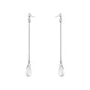 Georg Jensen Jewellery – Vivianna lang ørepynt i sølv med bergkrystall
