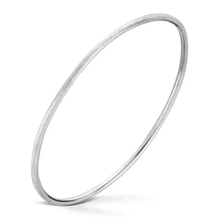 Gold by Frisenberg – Armring i hvitt gull – Matt – 2,2 mm bredde