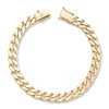 Gold by Frisenberg – Flat panser massiv armlenke i gull – 21 cm /7,8 mm bredde