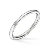 Gold by Frisenberg – Håndlaget slank ring i hvitt gull 2,0 mm
