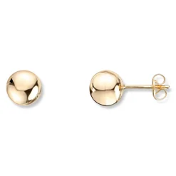 Gold by Frisenberg – Kuleørepynt i gult gull – 7 mm