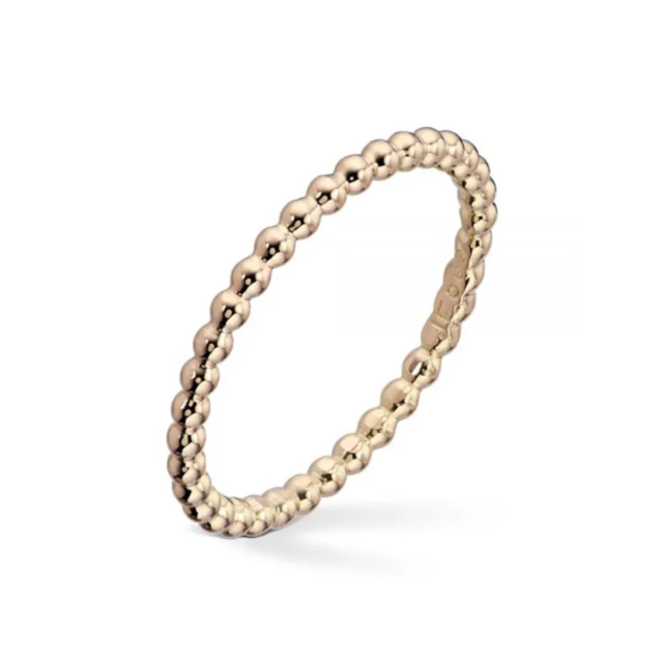 Gold by Frisenberg – Liten kulering i gult gull – blank overflate