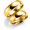 Gult gull ring – 4 mm bredde