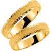 Gult gull ring – 3,5 mm bredde