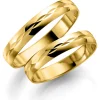 Gult gull ring – 3,5 mm bredde