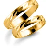 Gult gull ring – 5 mm bredde